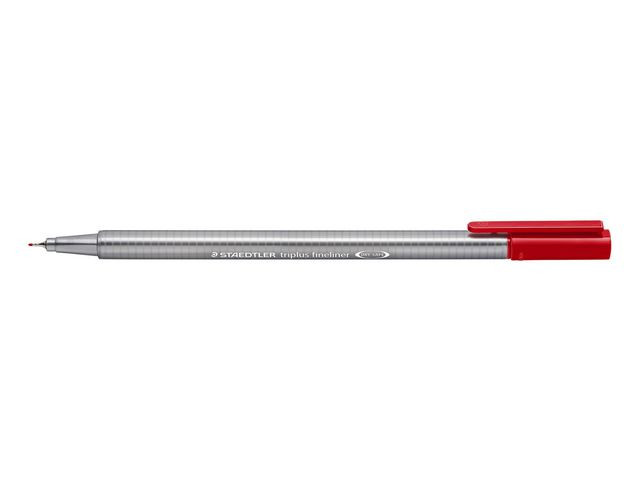 Fiberpenn Staedtler Triplus 0,3Mm Rød (10 stk)