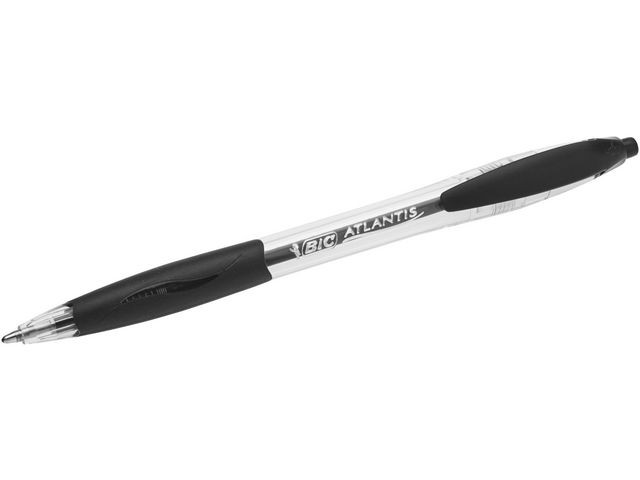 Kulepenn Bic Atlantis Classic M Sort (12 stk)