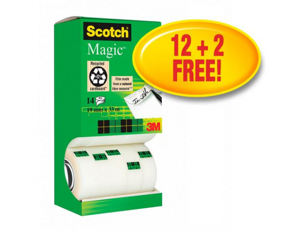 Tape Scotch Magic 810 12+2Rl Gratis (14 stk)