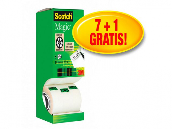 Tape Scotch Magic 810 7+1Rl Gratis (8 stk)