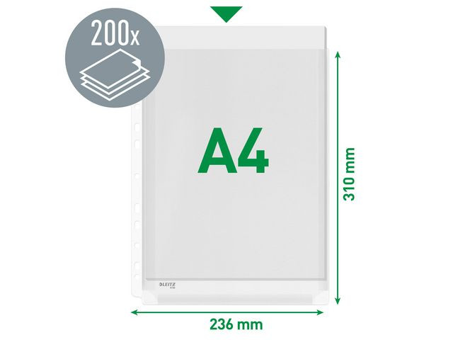Leitz Lomme Ekspand. A4 170my topp Klar (10)