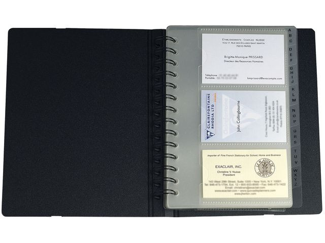 BildeVisittkortmappe Exacompta For 120 Kort