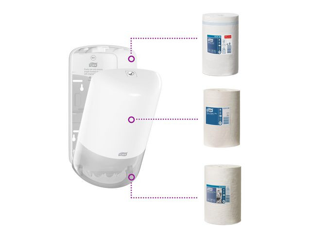 Dispenser Tork Mini Senterrull M1 Hvit