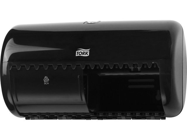 BildeDispenser Tork Twin Toalettpapir T4 Sort