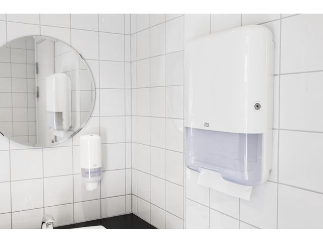 Dispenser Tork Tørk Singlef Mini H3 Hvit