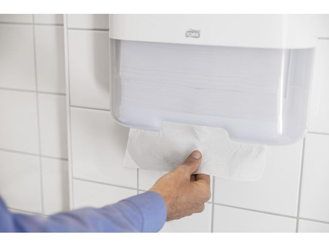 Dispenser Tork Tørkeark Singlef H3 Hvit