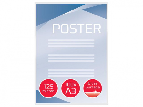 Lamineringslomme Gbc A3 125My (100 stk)