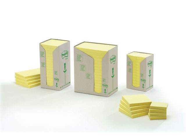 Notatblokk Post-It 38X51 Resirk Cy (24 stk)