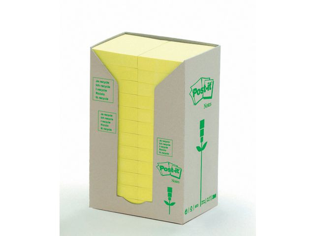 BildeNotatblokk Post-It 38X50 Resirk Cy (24 stk)