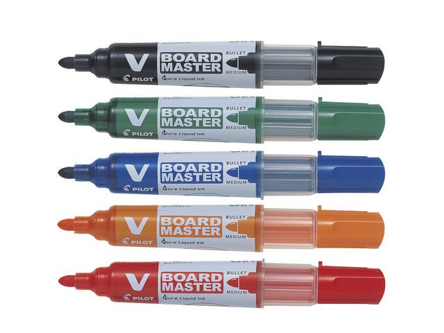 Whiteboardpenn Pilot V-Board M Rund Grøn (10 stk)