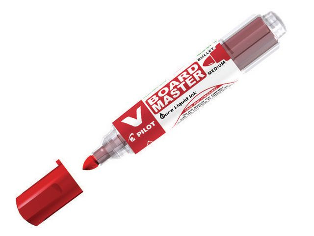 Whiteboardpenn Pilot V-Board M Rund Rød (10 stk)