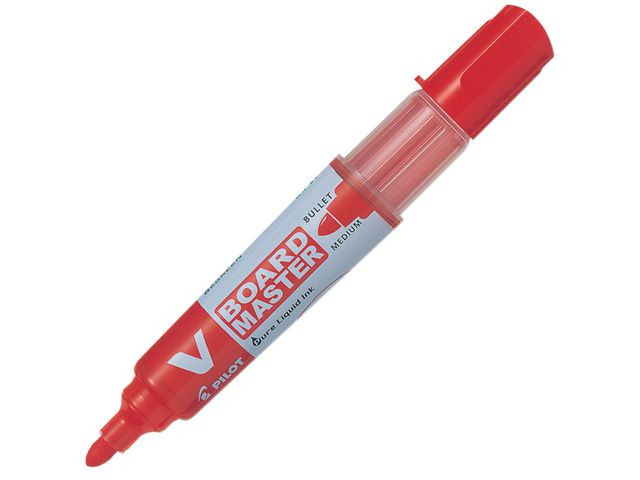 BildeWhiteboardpenn Pilot V-Board M Rund Rød (10 stk)