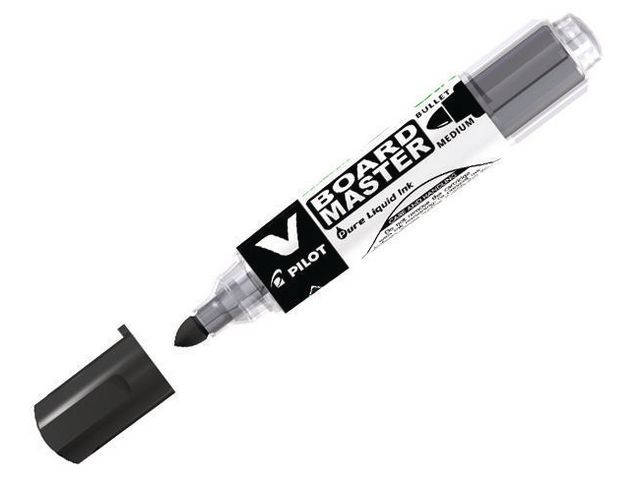 Whiteboardpenn Pilot V-Board M Rund Sort (10 stk)
