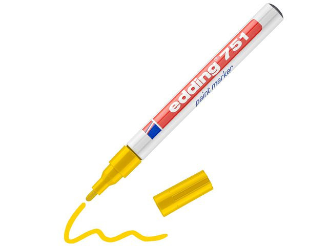 Paintmarker Edding 751 Gul (10 stk)