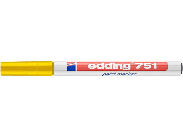 Paintmarker Edding 751 Gul (10 stk)