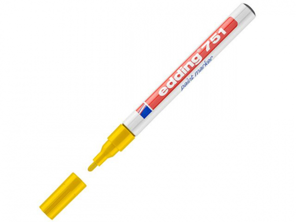 Paintmarker Edding 751 Gul (10 stk)