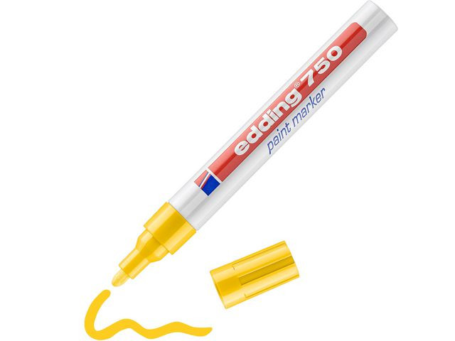 Paintmarker Edding 750 Gul (10 stk)
