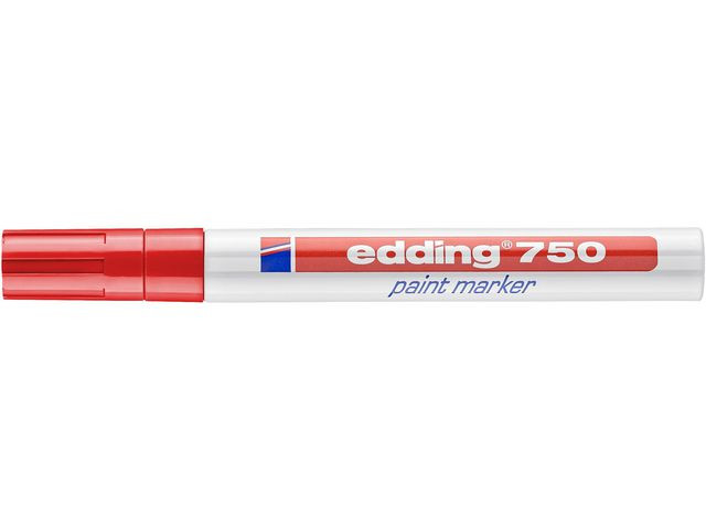 Paintmarker Edding 750 Rød (10 stk)