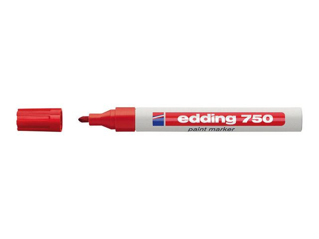 Paintmarker Edding 750 Rød (10 stk)