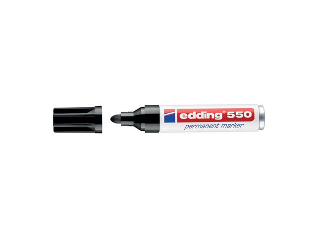 BildeMerkepenn Edding 550 Sort (10 stk)