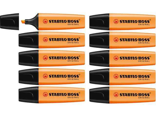 Tekstmarker Stabilo Boss Oransje (10 stk)