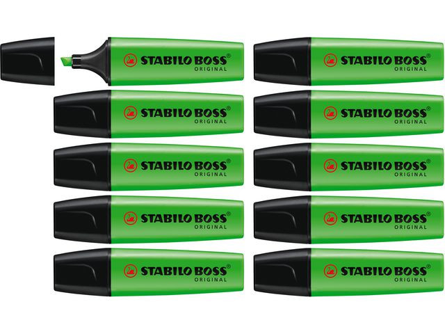 Tekstmarker Stabilo Boss Grønn (10 stk)