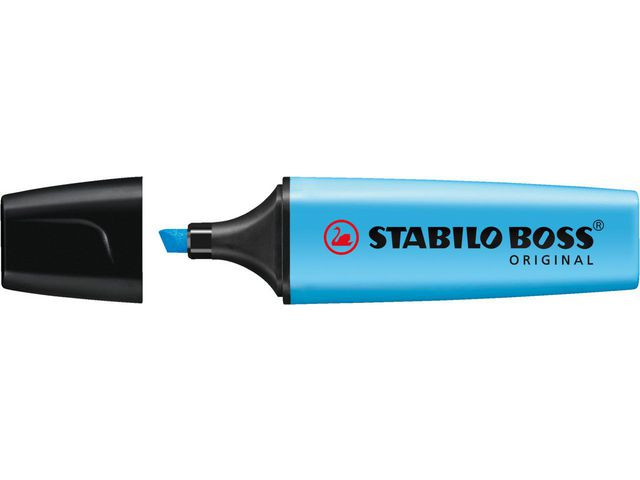 Tekstmarker Stabilo Boss Blå (10 stk)