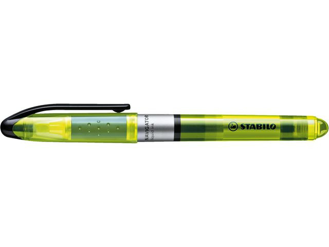 Tekstmarker Stabilo Navigator Gul (10 stk)