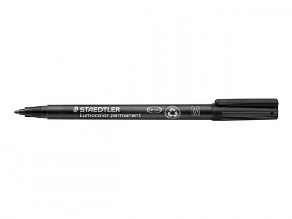 Merkepenn Lumocolor 317M 1,0Mm Sort (10 stk)