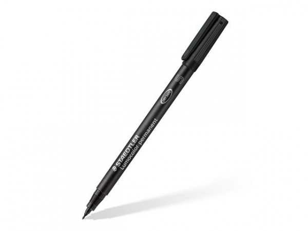 Merkepenn Lumocolor 313S 0,4Mm Sort (10 stk)