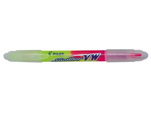 Tekstmarker Pilot Begreen Twin Gul/Rosa (10 stk)
