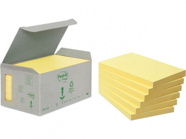 Notatblokk Post-It 76X127 Resirk Cy (6 stk)
