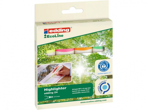 Tekstmarker Edding 24 Ecoline (4 stk)