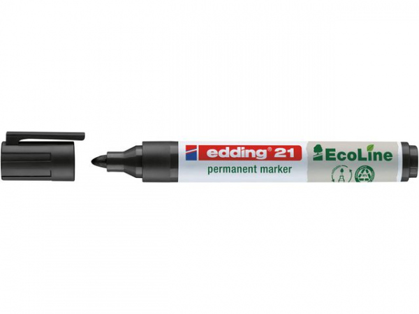 Merkepenn Edding 21 Ecoline Rund Sort