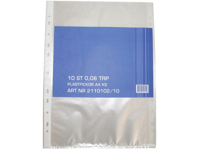 Plastlomme A4 Topp 60My (10 stk)