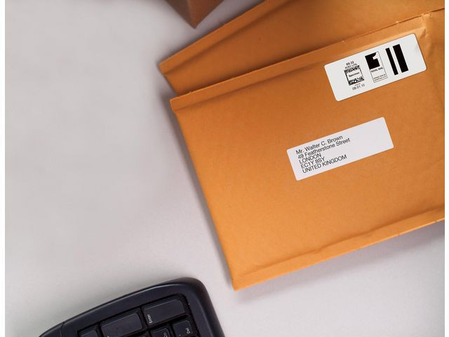 Dymo Adresseetiketter 28x89 Permanent hvite (2x130)