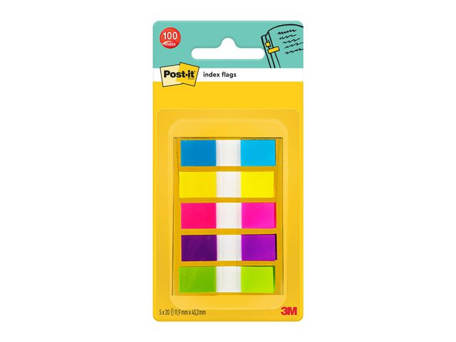 Index Post-It 683 Smal I Disp. 5 Farger