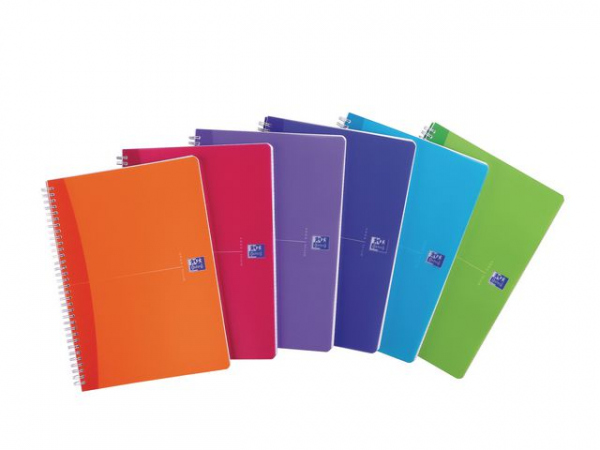 Notatbok Oxford Mycolours A5 Lin Ass Frg (5 stk)