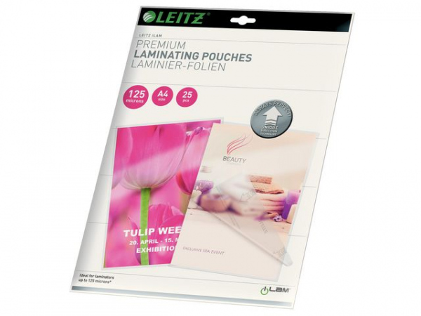 Lamineringslomme Leitz A4 Udt 125My (25 stk)