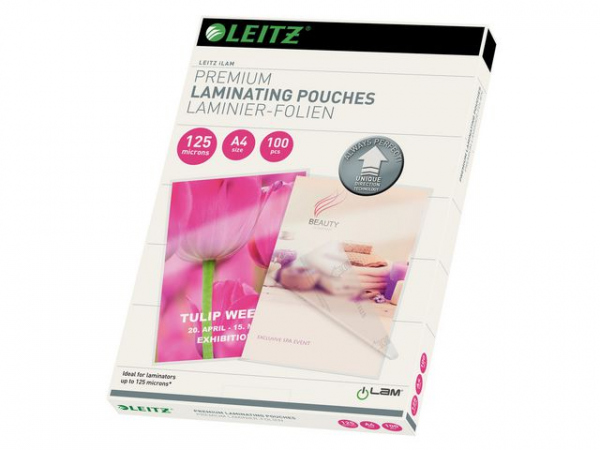 Lamineringslomme Leitz A4 Udt 125My (100 stk)