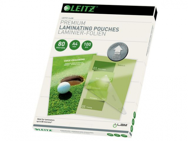 Lamineringslomme Leitz A4 Udt 80My (100 stk)