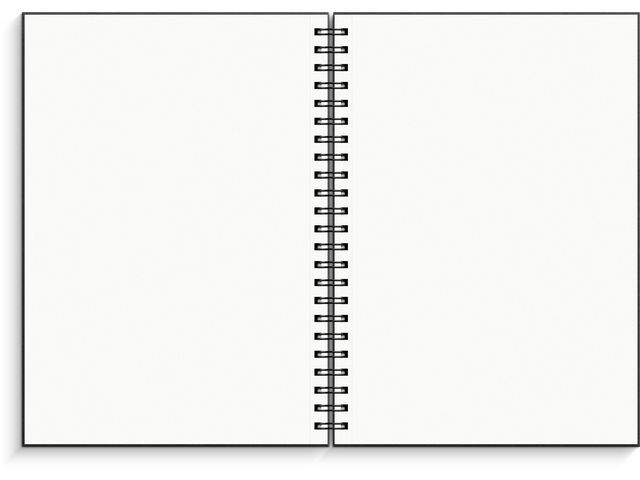 Skissebok Grieg A4 Stående Sort