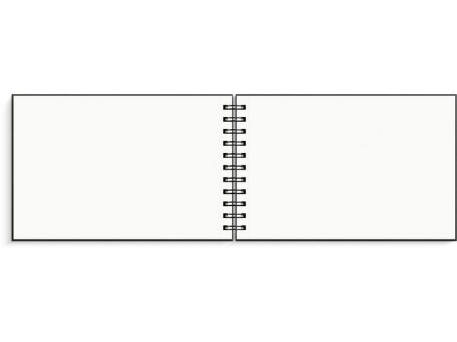 Skissebok Grieg A5 Liggende Sort