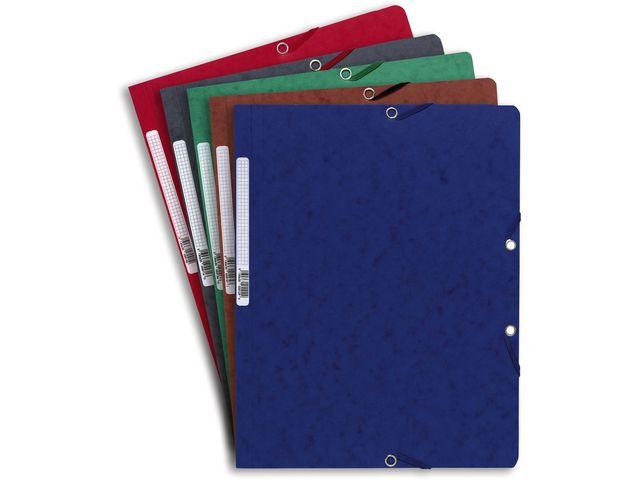 Strikkmappe Exacompta A4 U/Kl 400G Blå (25 stk)