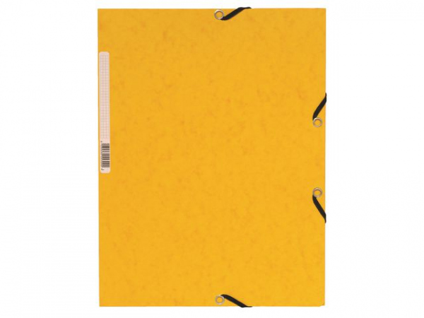 Strikkmappe Exacompta A4 3 Kl 355G Gul (10 stk)