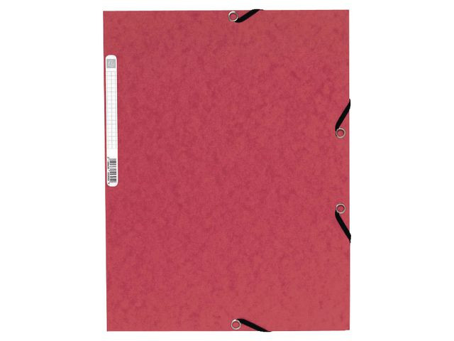 Strikkmappe Exacompta A4 3 Kl 355G Rød (10 stk)