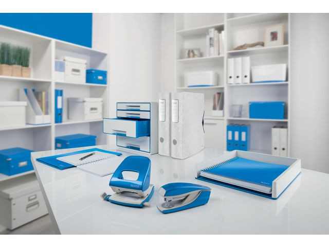 Stiftemaskin Leitz Wow 5502 30 Ark Blå