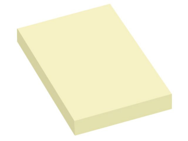 Notatblokk Info 75X50Mm Gul (12 stk)