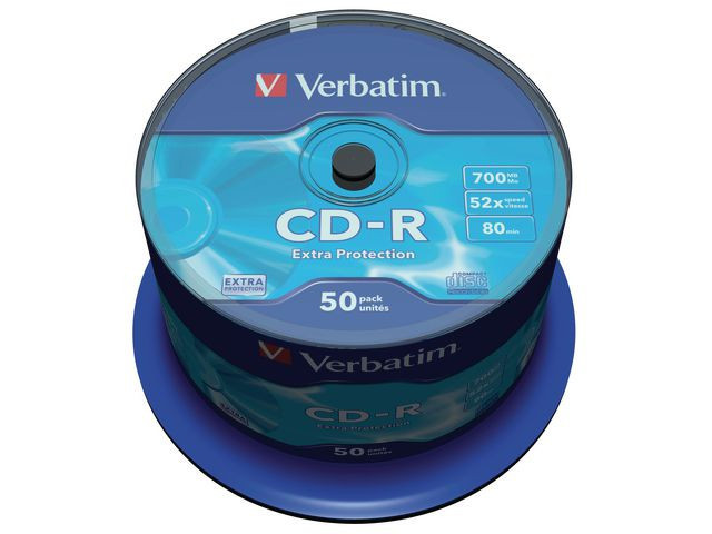 Cd-R Verbatim 700Mb 52X Spindle (50 stk)