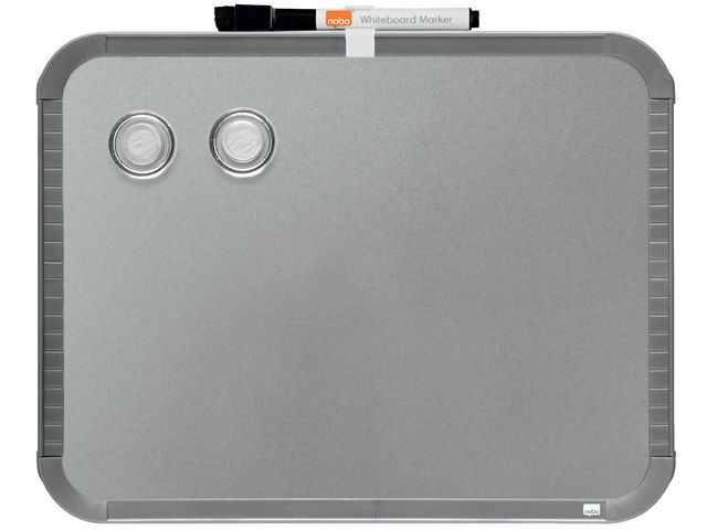 Whiteboard Nobo Slim-Line 22X28Cm Sølv